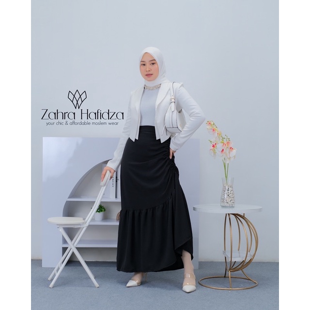 Rok serut cringkle flowy | rok causual | rok korean style | syahraa skirt