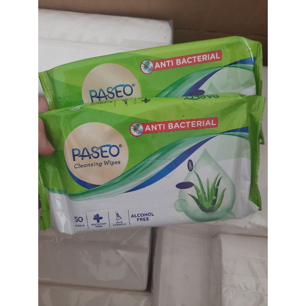 Tissue basah Paseo antibacterial / Tisu basah paseo