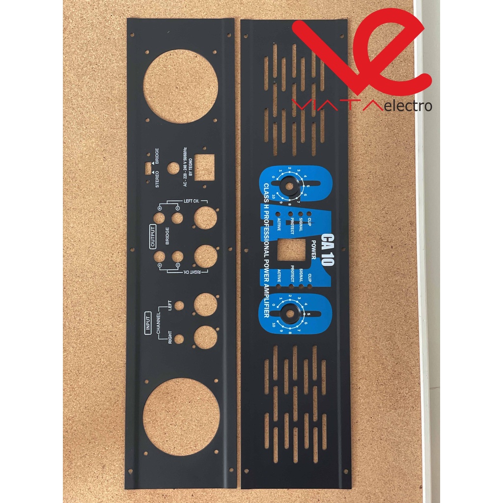 BOX PANEL CA10 PREMIUM (1SET) PLAT COVER CA 10 BOX PANEL DEPAN BELAKANG POWER AMPLIFIER