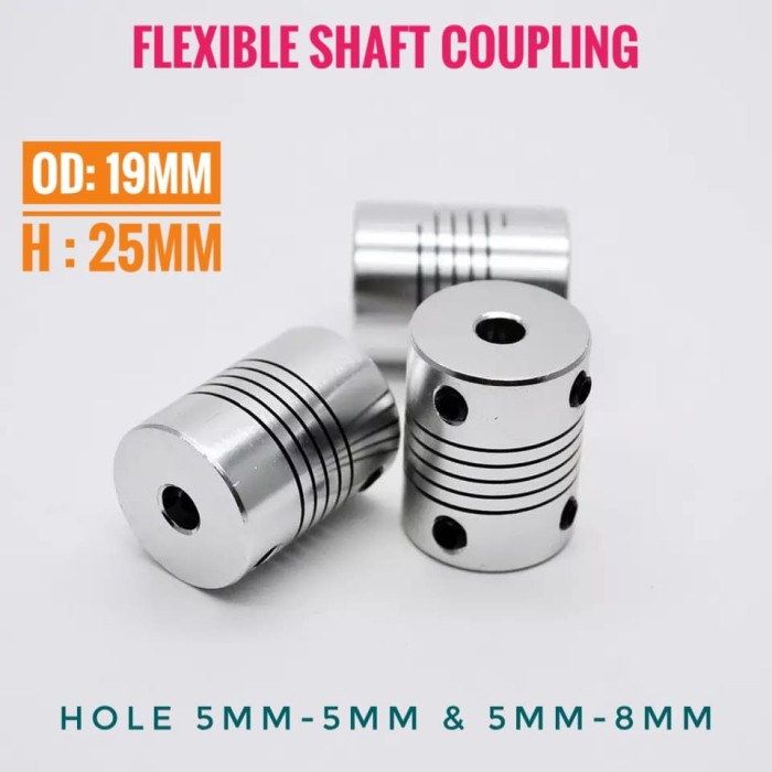 3D Printer Sparepart : Flexible Shaft Coupling Stepper CNC As Coupler