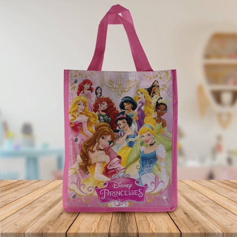 

TAS PESTA ANAK KANTONG ULANG TAHUN souvenir PRINCESS GOODIE BAG KADO BELLE SNOW WHITE ARIEL FROZEN ELSA CINDERLELLA JASMINE