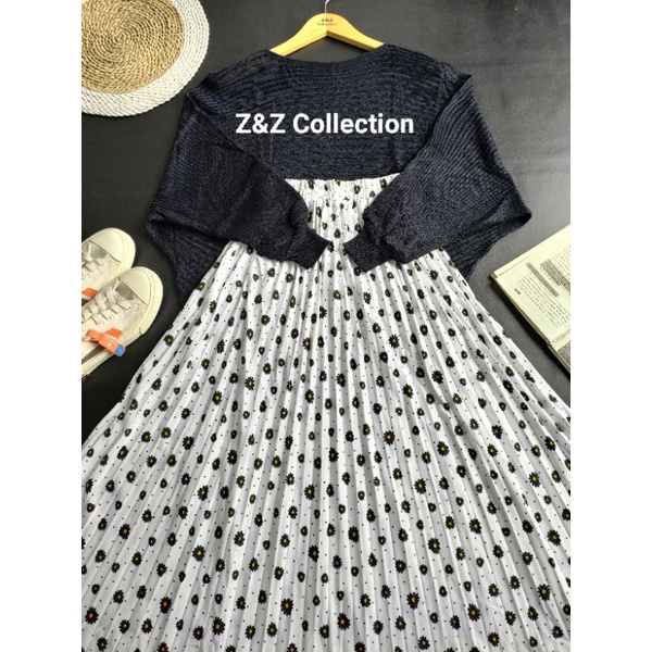 Grade Ori Misha Set (Blouse Rajut Batwing+Rokmotif)