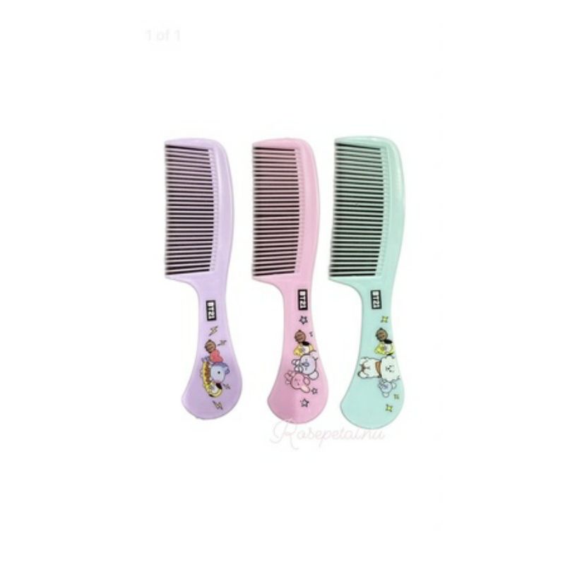 sisir gagang BTS / sisir rambut bt21 /sisir gagang plastik chimmy