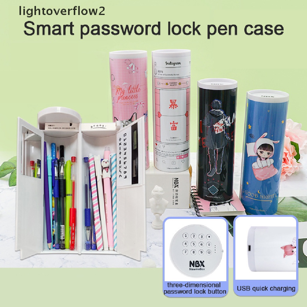 (lightoverflow2) Al Smart Technoy Kotak Pensil Elektronik Dengan Password + Kunci