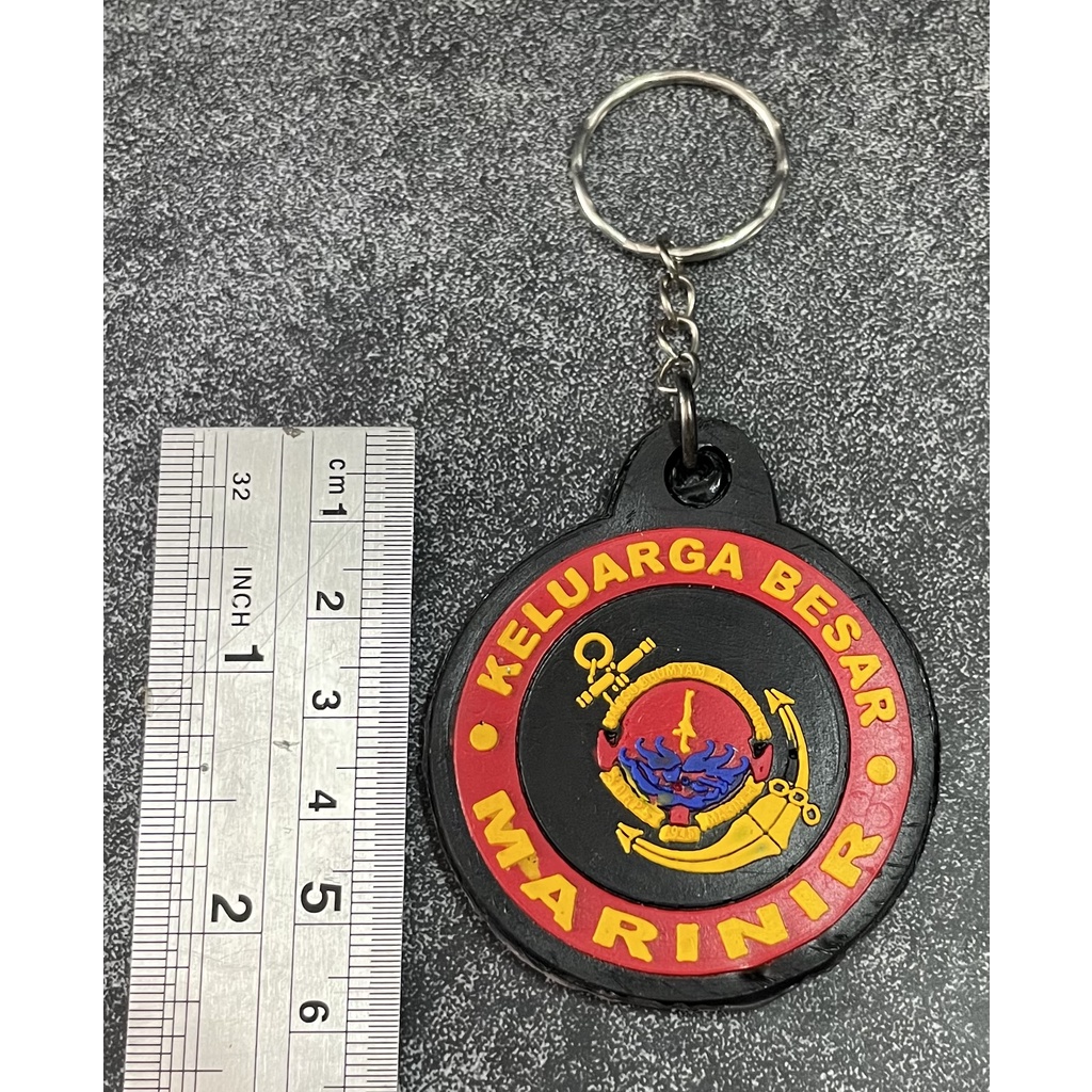 Gantungan Kunci Marinir Jangkar Karet (Blt) | Keychain | Gantungan Kunci Karet