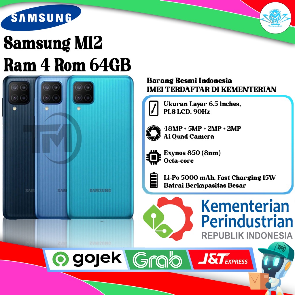Samsung Galaxy M12 Ram 4 Rom 64GB