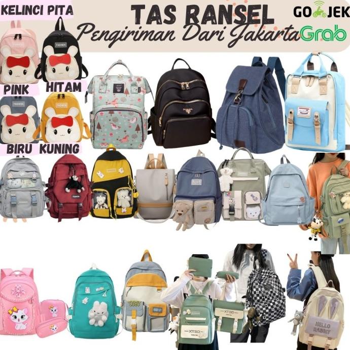 Tas Sekolah Anak Perempuan Tas Ransel Wanita Tas Import Sd Smp Sma Smk