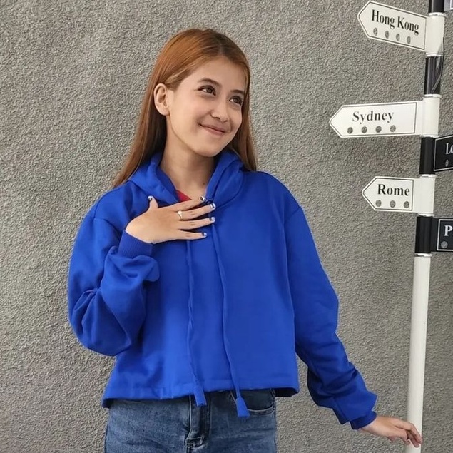 MVP - Colour Bright Hoodie Crop - Hoodie Oversize Wanita