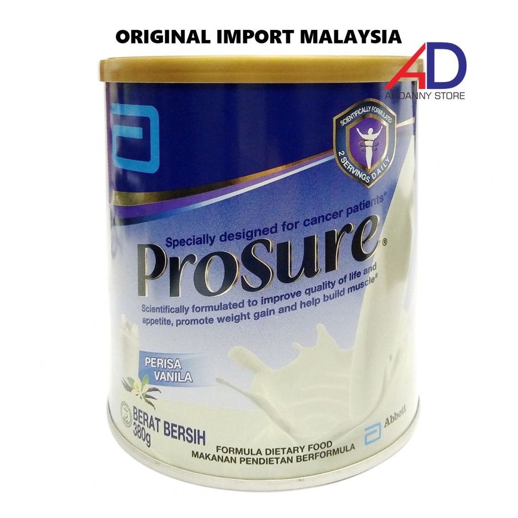 

ABBOTT PROSURE 380GR VANILA / SUSU UNTUK PENDERITA KANKER / CANCER-SPECIFIC FORMULA
