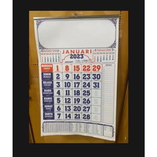 Jual Kalender Dinding 2023 Masehi Kalender Gantung Kalender Kerja ...