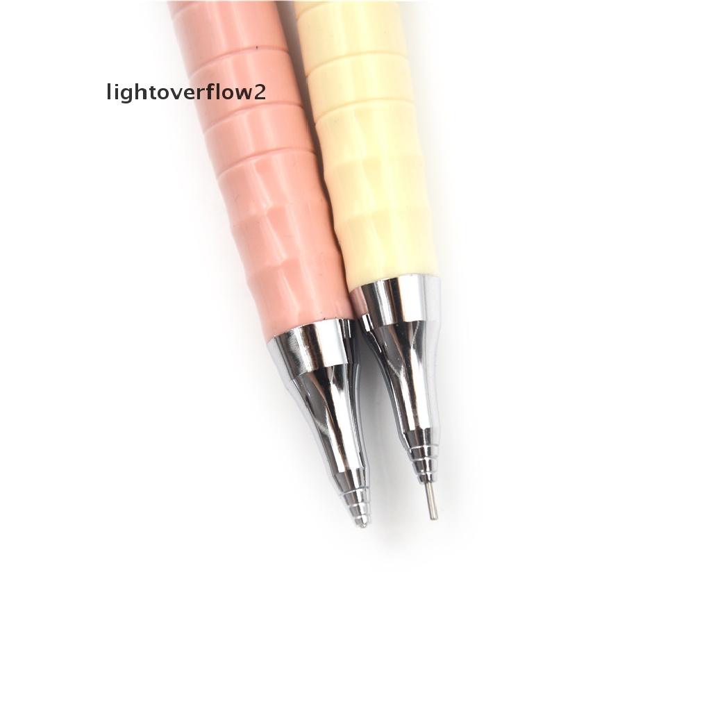 (lightoverflow2) 1 Set Pensil Mekanik 0.3mm + Isi Pensil Untuk Menulis / Menggambar