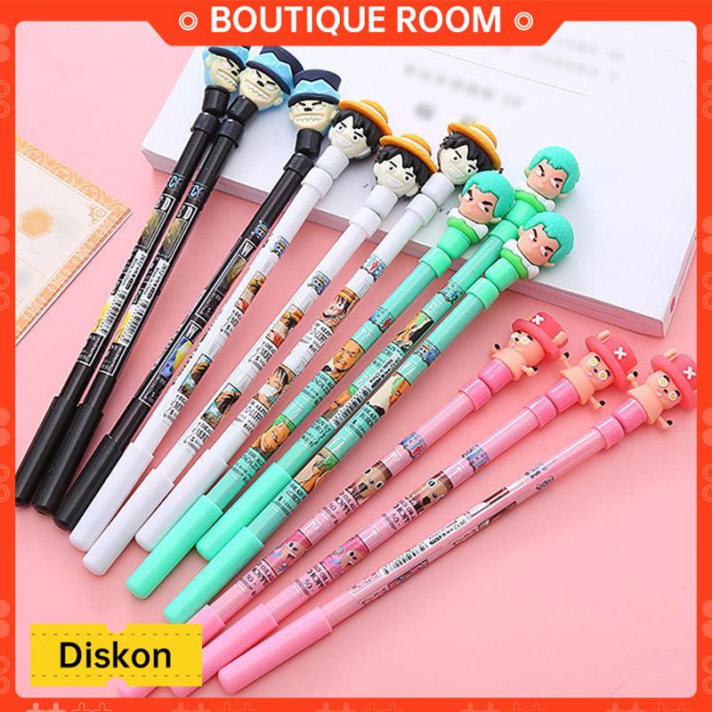 

Ready✨Spinning Pen Pulpen Putar Karakter Anti Stress Pena Mainan Anak Spinner Balance One PieceBER