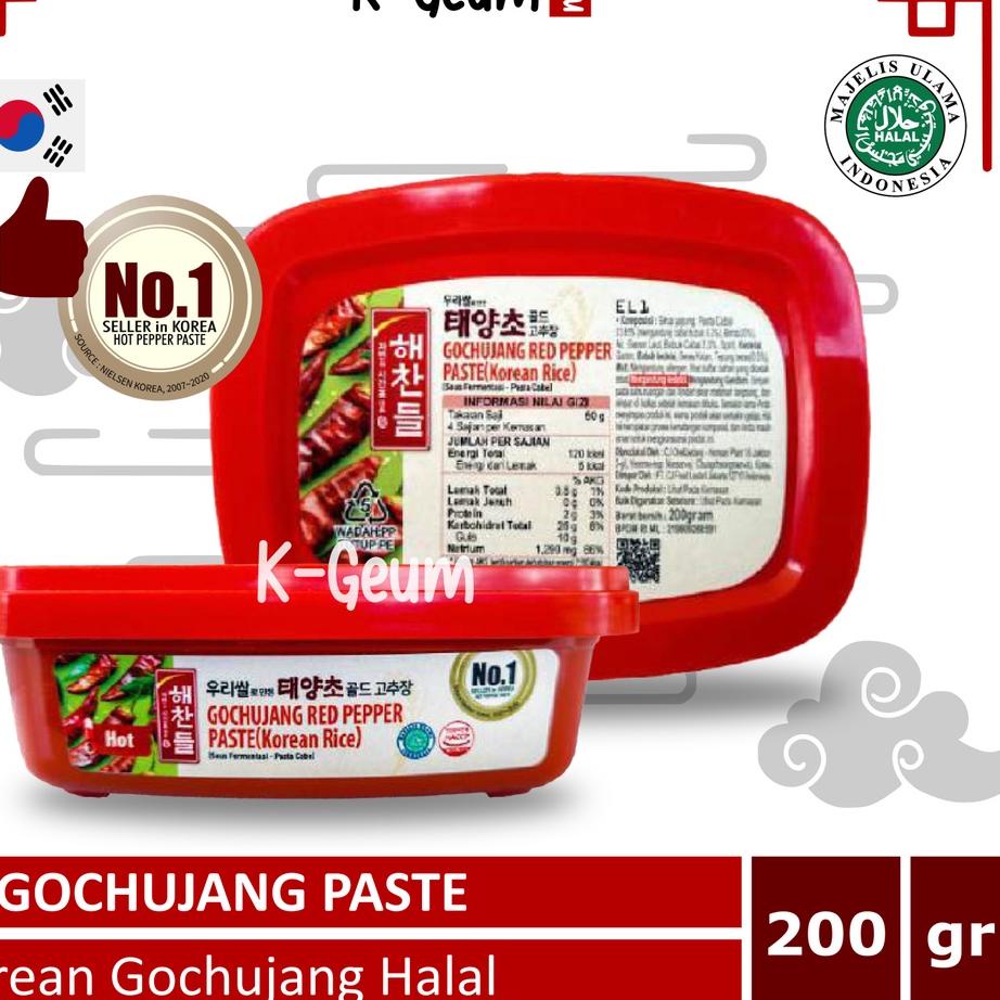 

10.10 Brand CJ Haechandle Gochujang Halal | Sambal Pasta Cabai Korea Halal 200 gr gas !!