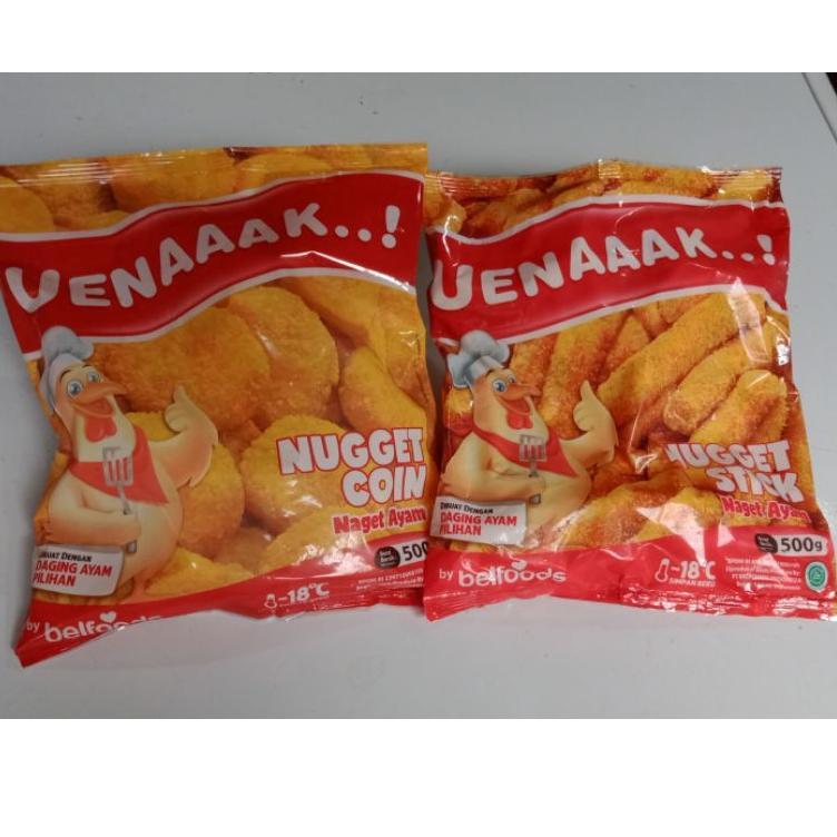 

✨Promo✨ Hari Ini Uenak Naget Ayam Belfoods 500 gram - Chicken Nugget Uenaaak 