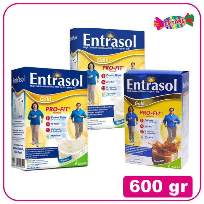 

[ COD ] ENTRASOL GOLD CHOCOLATE / VANILA 600 GR