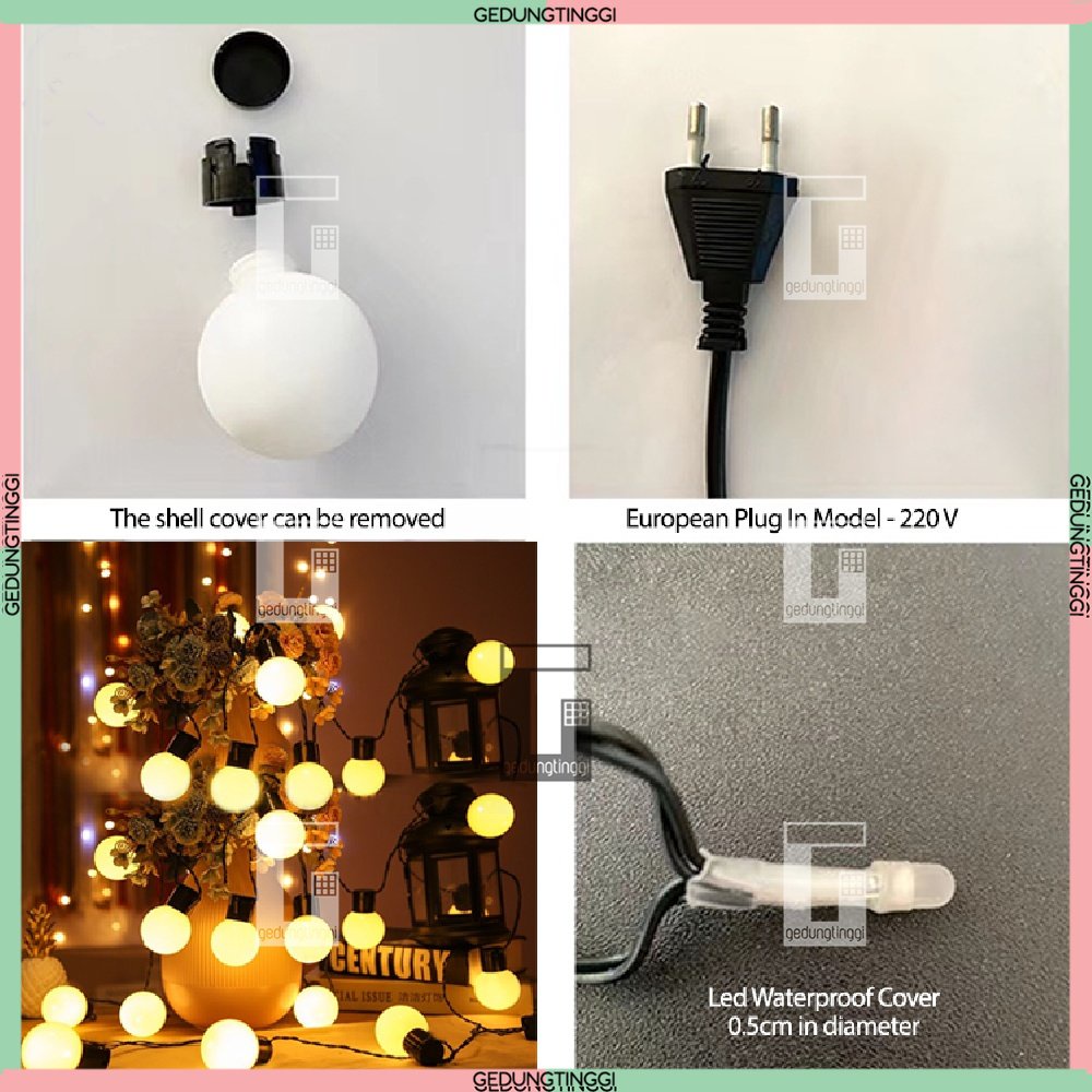 Lampu Bohlam Bolam Led Lid Let Tumbler Tmblr Hias Hiasan Dekorasi Natal Kaca Kayu Gantung Dinding Plafon Ruang Tamu Rumah Meja Kamar Teras Taman Malam Kafe Cafe Backdrop Lamaran Pelaminan Wedding Warna Warm White Tahan Anti Kedap Air Pvc Light Lamp 12v 5v