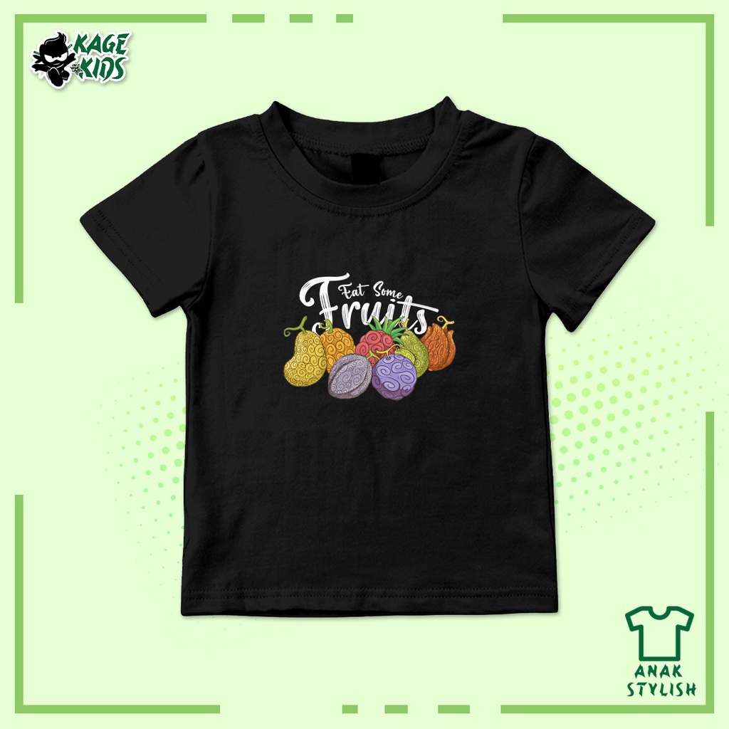 Kaos Distro Anak EAT SOME FRUITS Laki Laki dan Perempuan / Umur 1-10 Tahun / Custom Request / Terlar