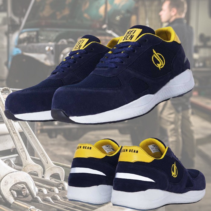 Boots Sepatu Safety Sport Pria Ujung Besi Safety Shoes Original Produk Lokal