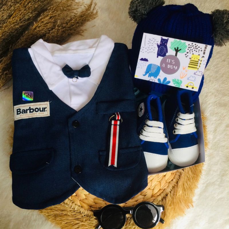 HAMPERS BAYI HAMPER BABY GIFT KADO LAHIRAN NEWBORN KADO BAYI LAKI LAKI MURAH PREMIUM HADIAH KELAHIRAN BAYI COWO SETELAN BAJU BAYI
