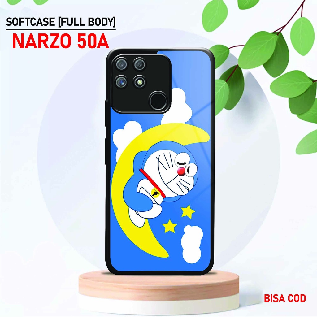 Softcase Kaca Kilau Realme Narzo 50A - ( SC 35 ) Case Full Body Realme Narzo 50A - Silikon Glossy Re