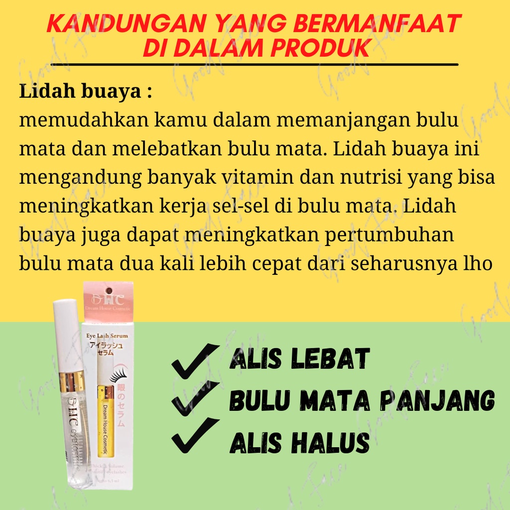 SERUM BULU MATA DHC EYELASH TONIC SERUM PEMANJANG BULU MATA BPOM - PENUMBUH BULU MATA