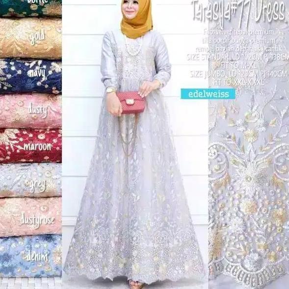 "TDN.18Oc22g" [ ]GAMIS NIBRAS NBRS NB A81 WARNA LILAC DAN MOCCA XS - XXL / DRESS DEWASA OOTD CASUAL 