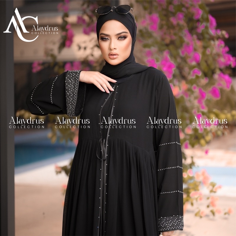 Abaya Hitam Turkey Gamis Muslimah Jubah Umroh Dubai Turkey 857