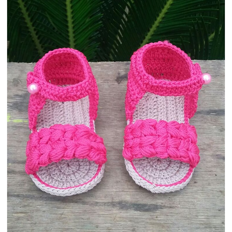 sepatu rajut bayi perempuan cantik lucu murah viral kekinian