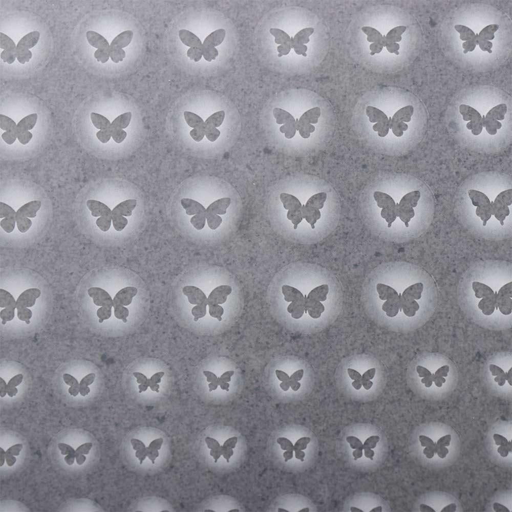 Agustinina Tembus Stiker Kuku Wanita Cinta Hati Perekat Diri Kupu-Kupu Bintang Nail Decals