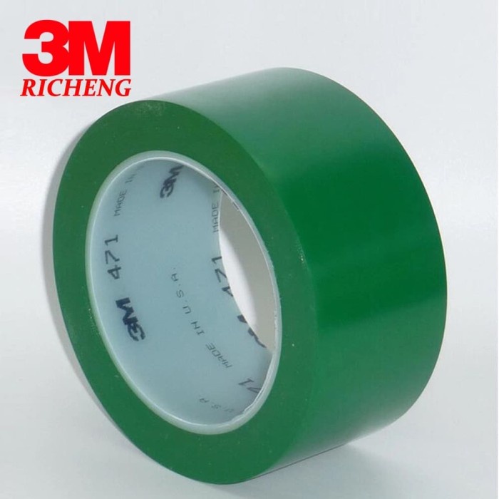 

Best seler floor marking tape 3M 471 hijau lakban lantai 2" x 33 meter SSL