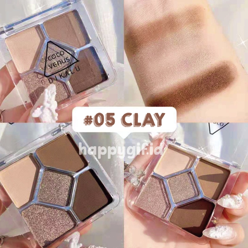 DIKALU COCO VENUS 5 Warna Korean Eyeshadow Pallete Matte Palet Waterproof XX077