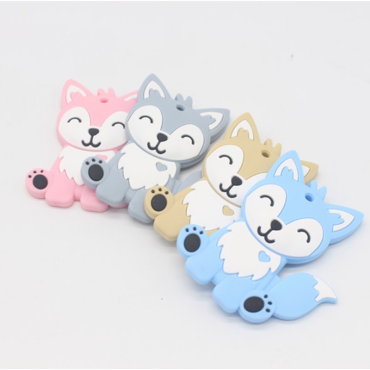 TC 8 | TEETHER BAYI MODEL RUBAH | MAINAN GIGITAN ANAK BAHAN SILICONE BPA FREE | RUZAIN MALL