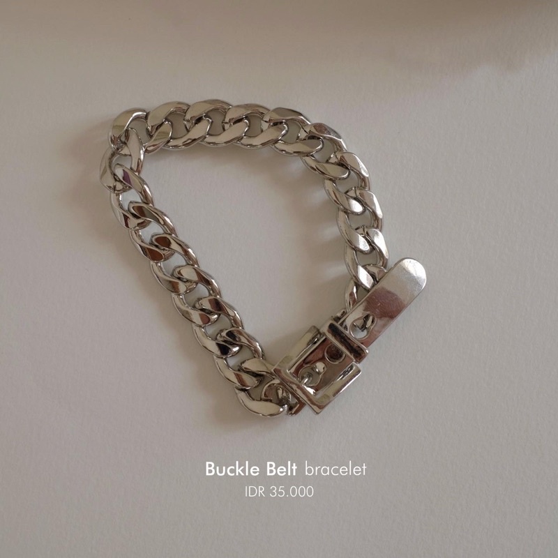 Ark.co - BUCKLE (BELT ; HANDCUFF) chain bracelet gelang rantai minimalis simple