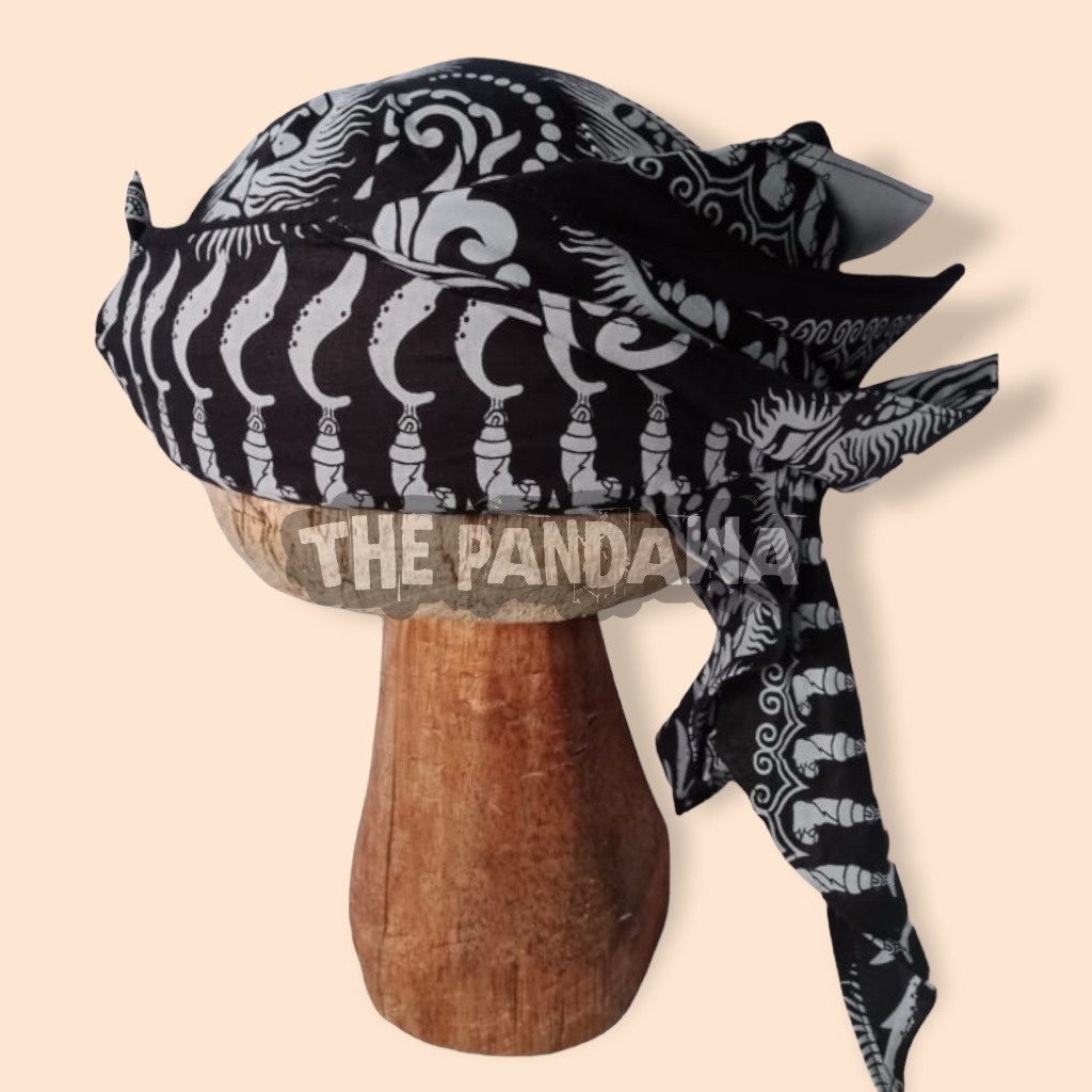 iket sunda merak ligar motif batik kujang - udeng - totopong B