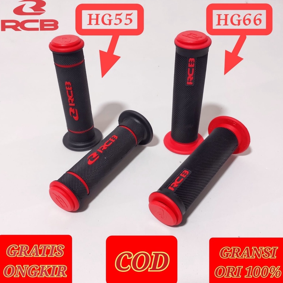 handgrip rcb original grip empuk anti slip sepasang grip berkualitas rcb hg55 dan hg 66 universal semua motor