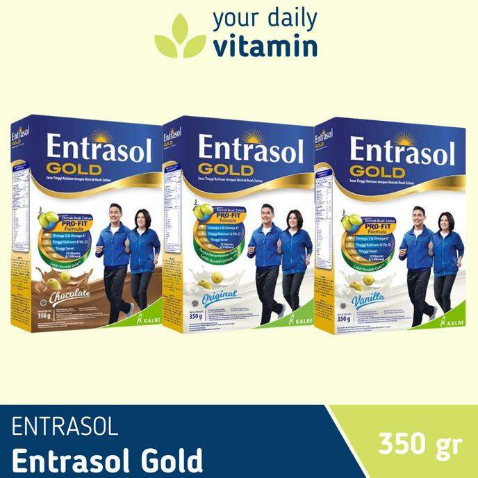 

[ COD ] Entrasol Gold 350 gram - Original Vanilla - Chocolate - Susu Lansia