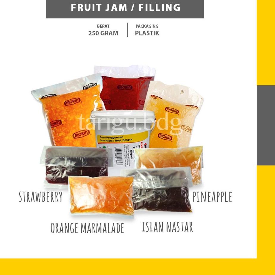

CODEf4F9r--SELAI BUAH MORIN 250GR - ISI NASTAR - SIRUP MINUMAN JERUK - BREAD FILLING NANAS - FILLING STRAWBERRY
