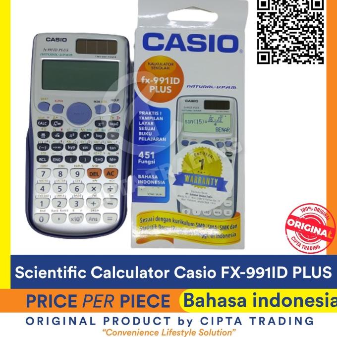 

[COD] Casio Calculator - Scientific Calculator FX-991ID plus HEMAT Kode 934