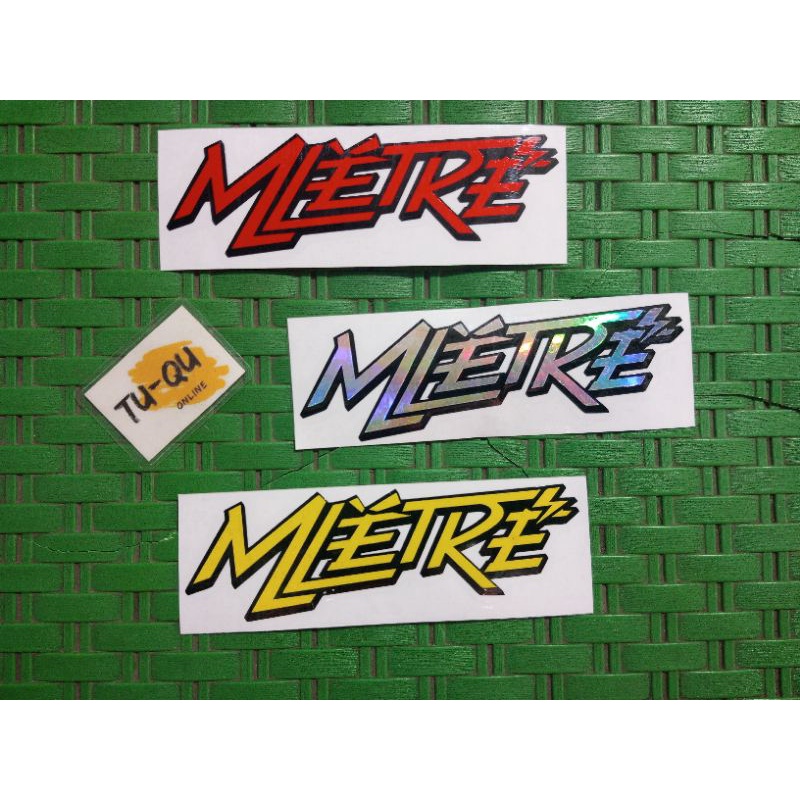 Stiker kata mletre