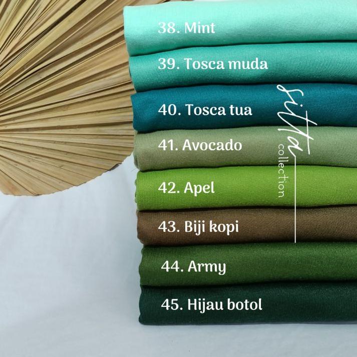 Murah Banget (PART.2) Hijab Jilbab Instan Pet Antem Bahan Kaos Khadijah Polos Size L Ori By Sitta Hi