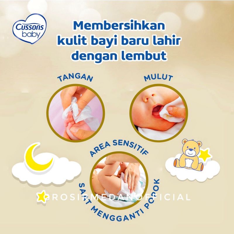 CUSSONS BABY NEWBORN - BABY WASH, BABY LOTION, BABY CREAM, BABY WIPES - MELINDUNGI KULIT BAYI YANG LEMBUT DAN SENSITIF DARI IRITASI