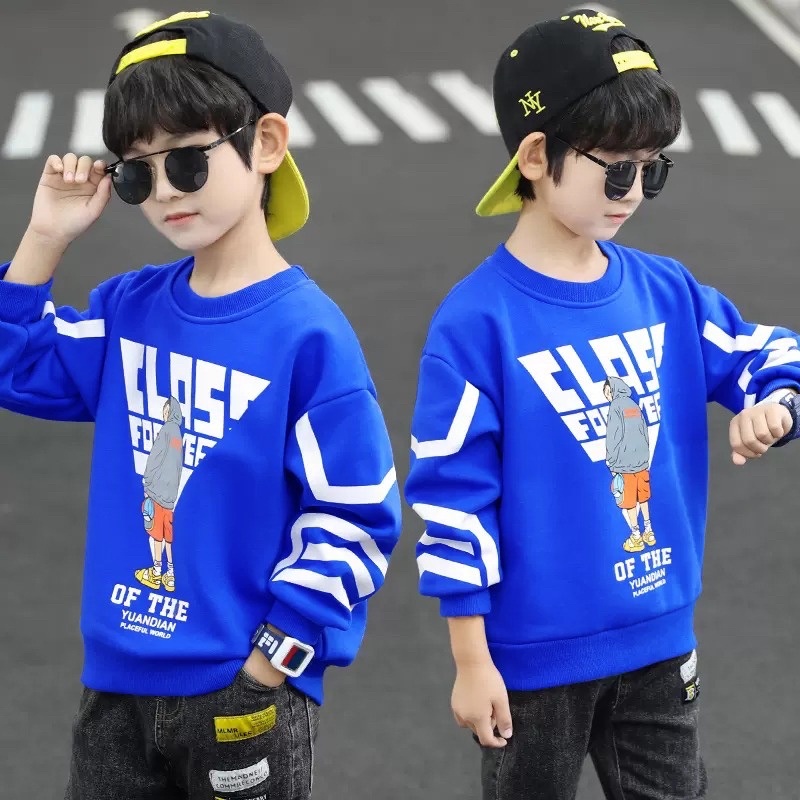 BAJU KAOS SWEATER ANAK LAKI LAKI ATASAN KIDS CLASS LENGAN PANJANG PREMIUM