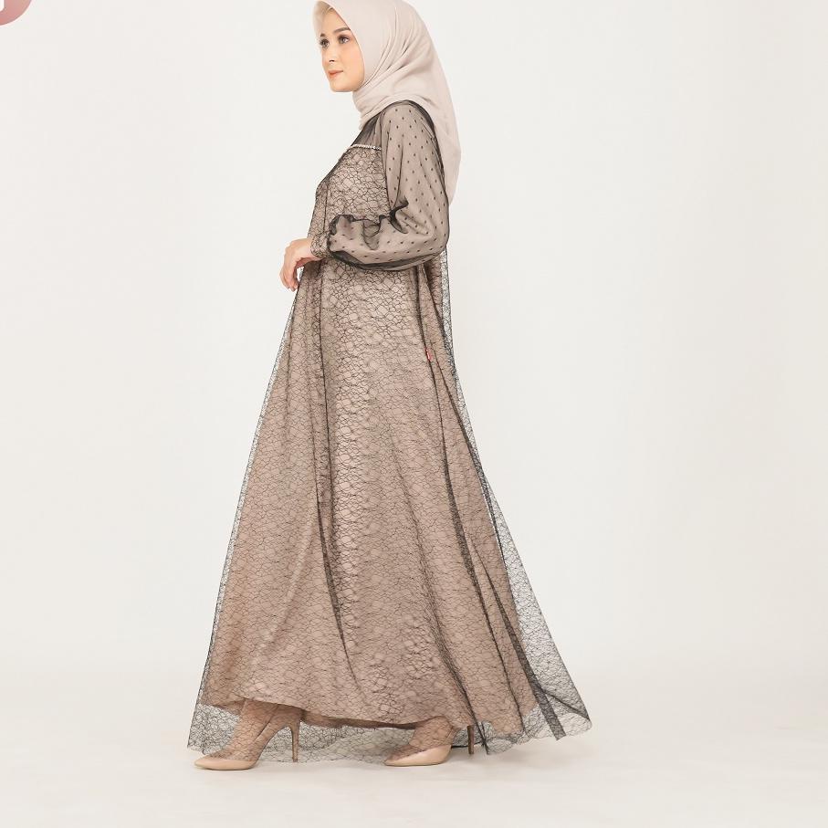 GAMIS PESTA JUMBO BRUKAT DRESS TILE DOT NAILA JENAIRA DRESS BUSUI FRIENDLY JUMBO TERBARU DRESS JUMBO