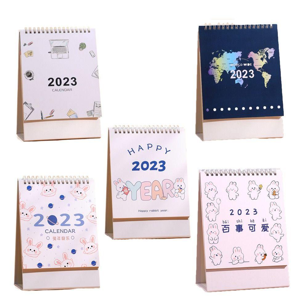 Nanas 2023kstop Kalender Kertas Notebook Fashion Perencana Tahunan Kartun Gadis Agenda Organizer