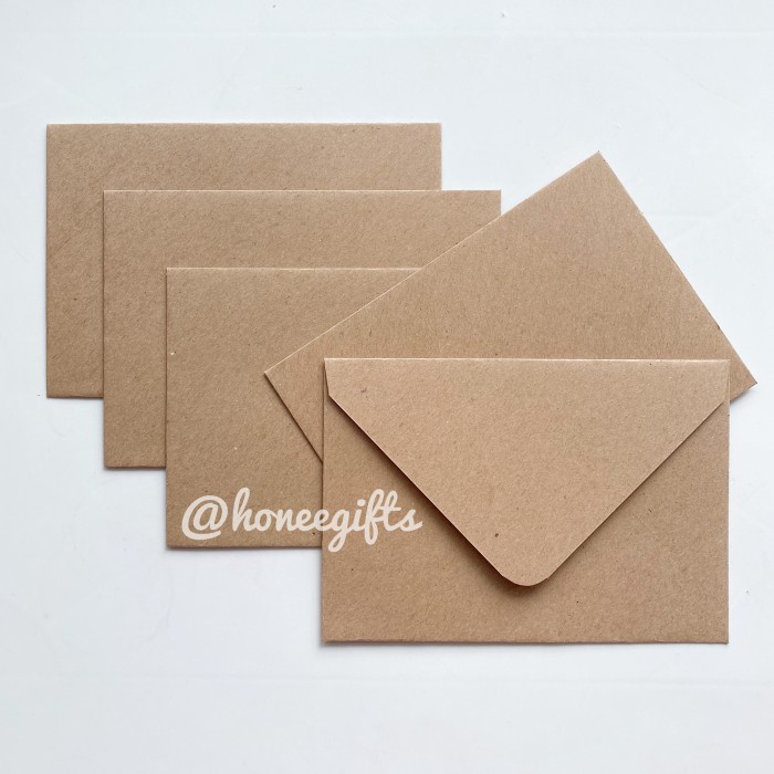 

Cantik 10 Pcs Vintage Baronial Envelope Amplop Kraft 11X16Cm A6 Postcard 4R Hemat