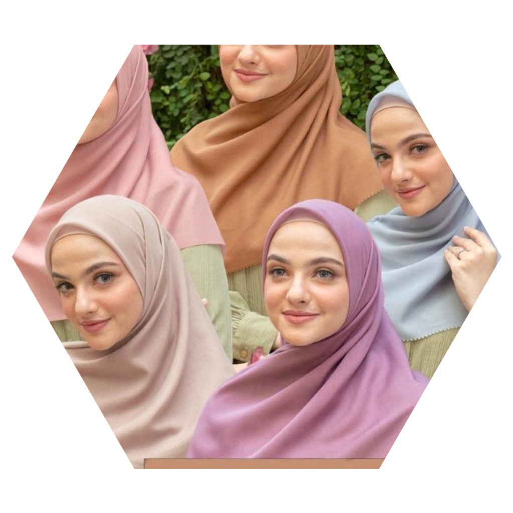 SEGIEMPAT PARIS PREMIUM VOAL SEGI EMPAT POLOS KERUDUNG MURAH ORI AZARA LC LASER CUT HARGA GROSIR