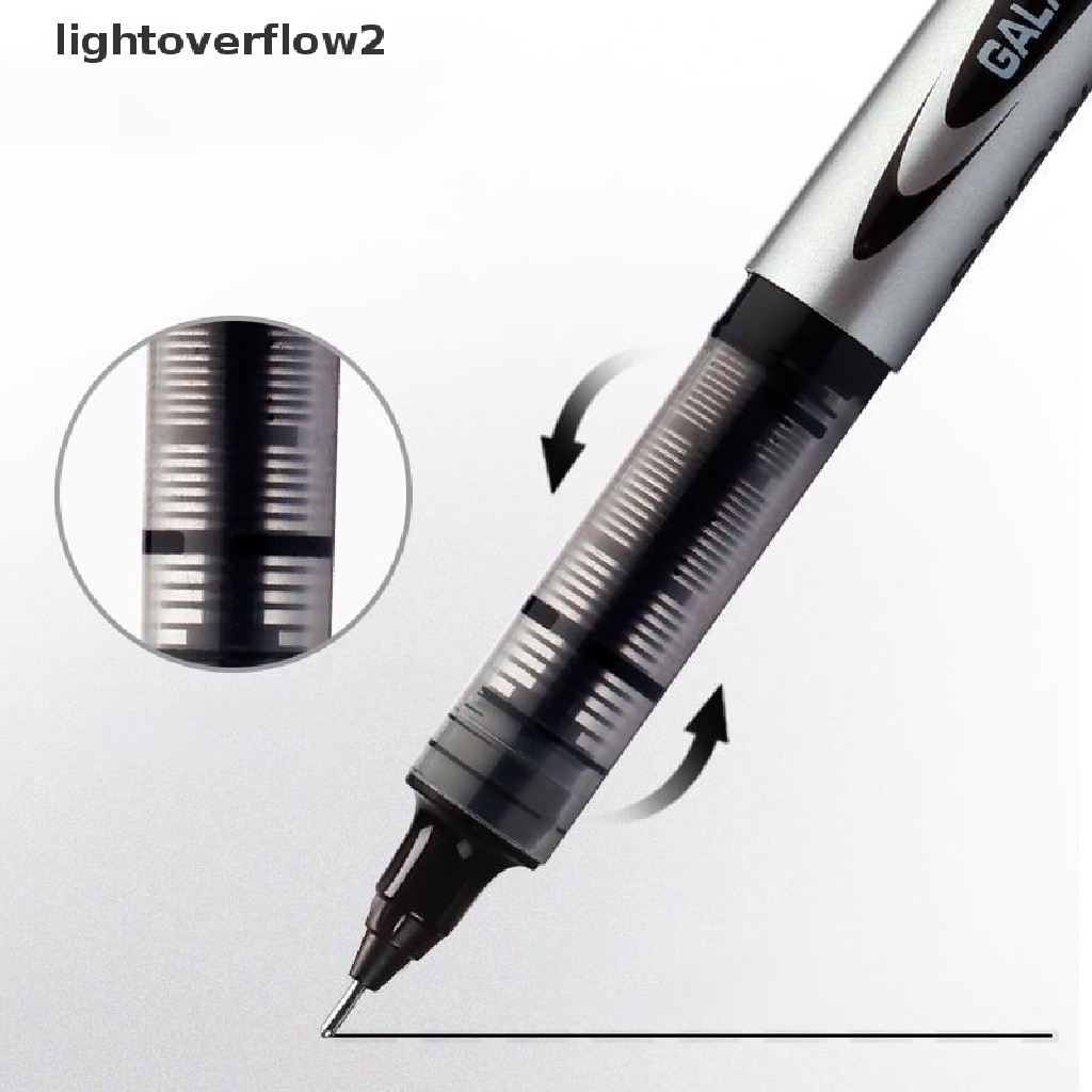 (lightoverflow2) 12pcs / Set Pulpen Tinta Gel 0.5mm Warna Hitam / Merah / Biru