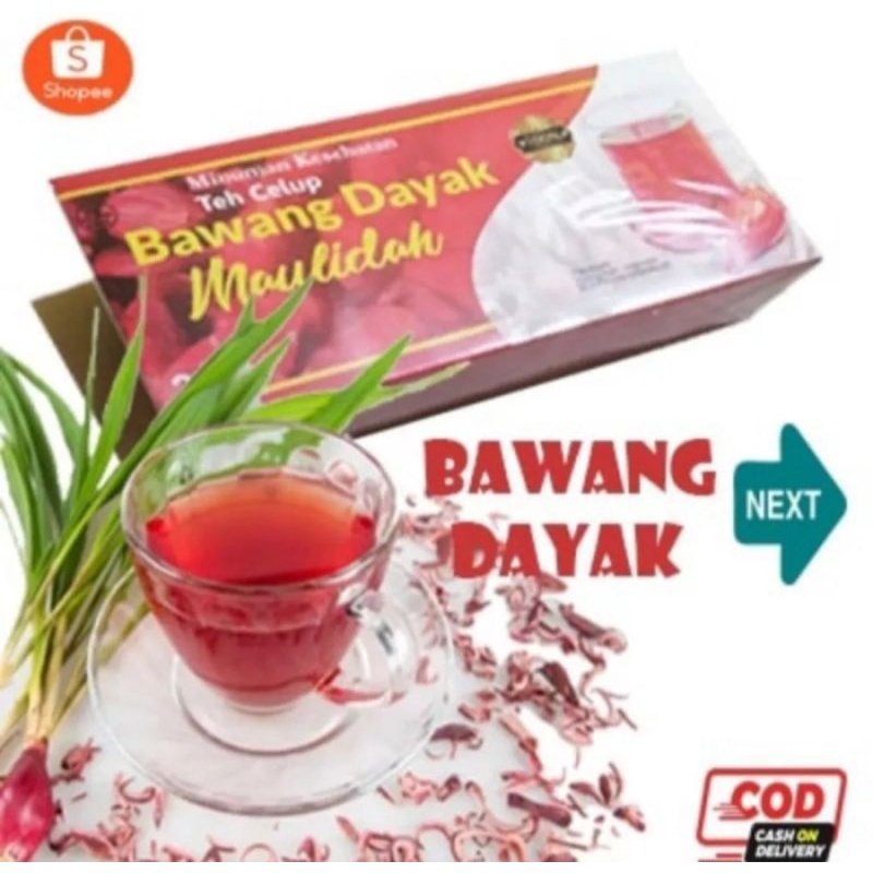 

[ Promo 2 Box ] Teh Celup Bawang Dayak 1 Box isi 20 Sachet