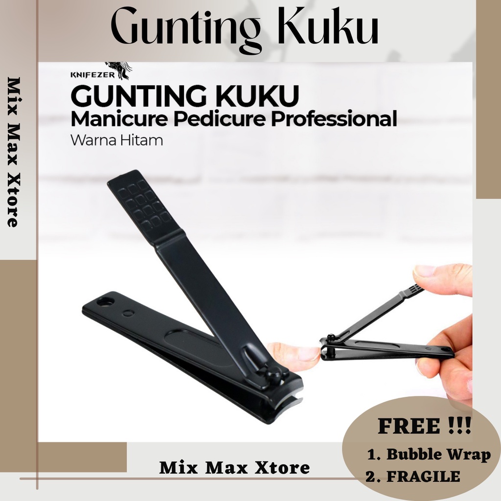 Gunting Kuku Manicure Pedicure Profesional - Black