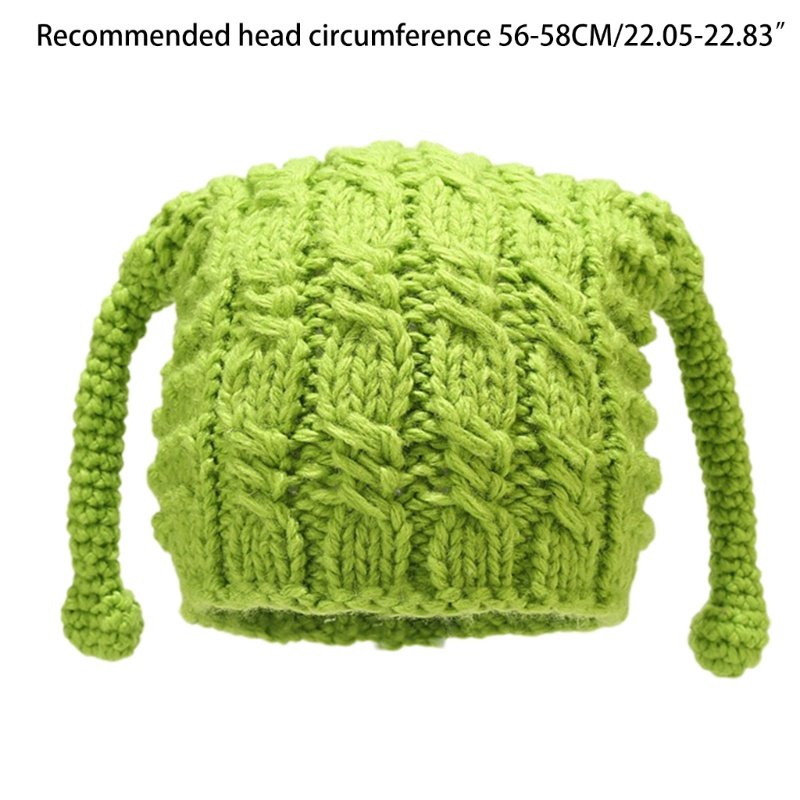Topi Beanie Rajut Crochet Antena Untuk Pesta Halloween